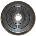 Диск для штанги – 2,5 кг – 25 мм – черный MB-PltB26-2,5