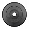 Диск обрезиненный 10 кг Антат, 51 мм, чёрный в Хабаровске - «Спорт-М»
