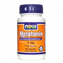 NOW Melatonin 3 mg 60 капс