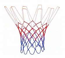 Сетка баскетбольная, D-3,1 мм, «триколор», цветная