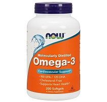 NOW Omega-3 1000 мг 200 капс