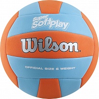 Мяч Wilson Super Soft Play оранж-бирюзовый